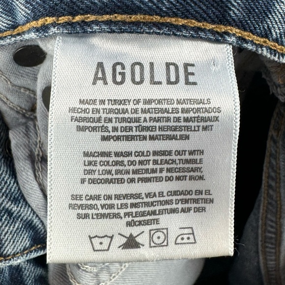 AGOLDE Fen High Rise Relaxed Taper Jean in Highway Size 25‎ - Picture 5 of 7